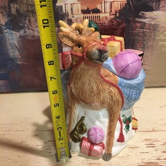 VINTAGE Reindeer Cookie Jar - Picture 8 of 12